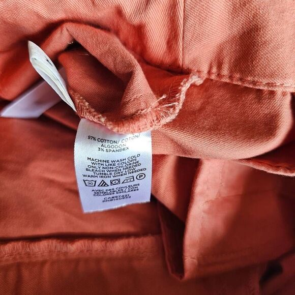 Loft womens Sz 6 coral the washed twill shorts - Picture 8 of 8